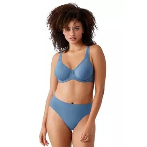 Wacoal Basic Beauty Spacer Underwire T-Shirt Bra blue sz 36 DD WL230 - Picture 4 of 7